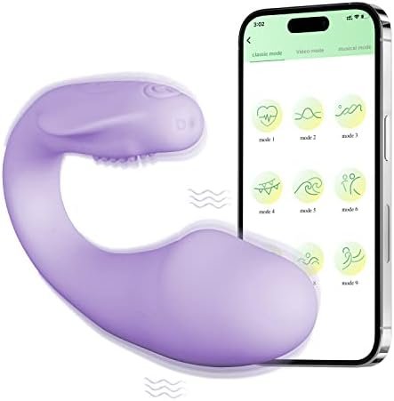 Wearable Panty G-Spot Vibrator Dildo With App Control And Bluetooth Remote Control,Fvlfil Long Distance Silicone Vibrating Panties Vaginal Stimulator Clitoral,Adult Sex Toys 10 Vibrations(Purple)