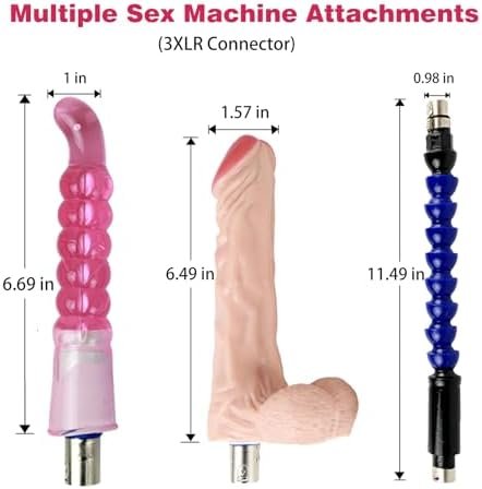 Sex Machine Attachment 3Xlr Connector Realistic Dildo Extension Tube And Anal Dildo For Love Machine Thrusting Machine Attachments Adult Sex Toys - Image 2