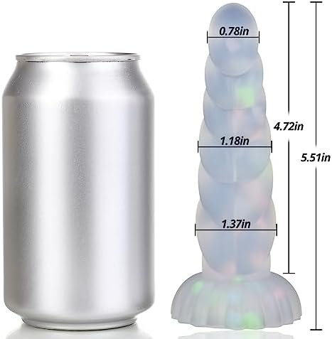 Anal Plug Butt Plug With Strong Suction Cup Luminous Liquid Silicone Dildo Masturbator G-Spot Anal Clitoris Vaginal Stimulator Sex Toy Dildo Prostate Massager For Men Women Couple Play (L) - Image 3