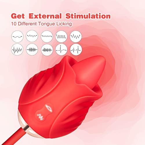 G Spot Vibrator For Woman, Clitoral Licking Thrusting Dildo Vibrator 10 Vibrating 3 Thrusting Adult Sex Toy Vibrator For Woman Vagina Clitoral Nipple Anal Stimulator Waterproof Male Couple Pleasure - Image 2