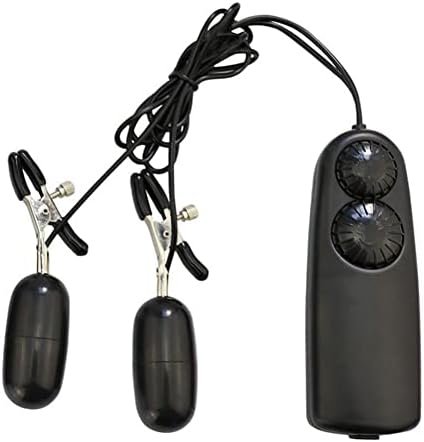Erun Electric Nipple Clamps Clitoris Clip And 10 Frequency Vibration Jumping Eggs Electric Shock Nipple Clips Adjustable Current Level Electric Toy Nipple Stimulator For Adult Couples Dating Flirting