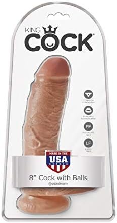 Pipedream Products King Cock 8 Inch Cock With Balls, Tan, Dildo - Image 2