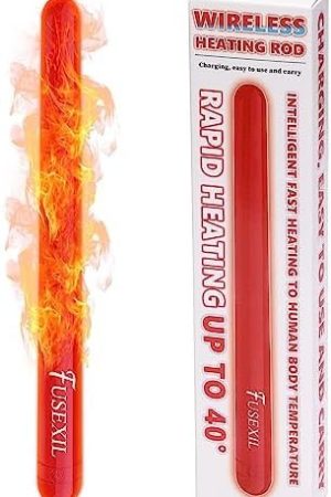 Wireless Heating Rod Fast Heat For Male Masturbator Pocket Pussy Sex Doll Portable Usb Charging Wireless And Wired 2 Ways Use Warming Power-Off Protection Control Temperature 104°F For Adult Sex Toy