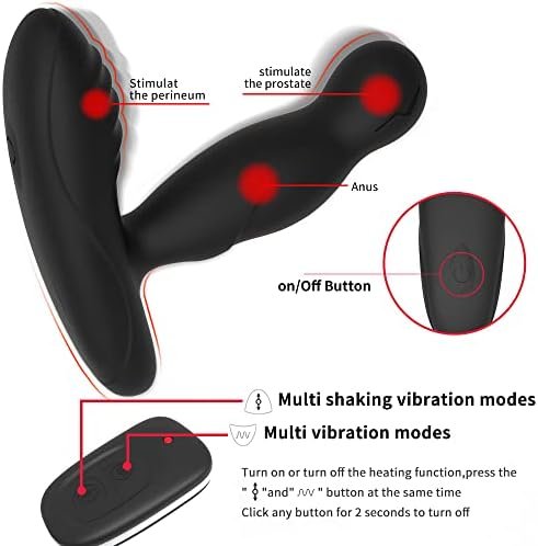 Levett Anal Vibrator Dildo Sex Toy Prostate Massager Dual Motor G Spot Vibrator Anal Plug Sex Toy With Heated Rotation With Remote Control 16 Vibration Rates Adult Sex Toys For Men, Women And Couples - Image 3