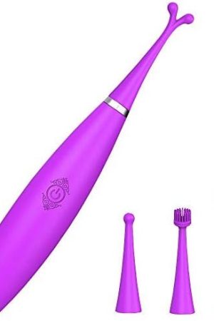 Clitoral Vibrator With 9 Whirling Vibrating Modes For 1 Minute Quickly Orgasm.Loverbeby Silicone Rechargeable Nipple Stimulator Waterproof With Powerful Oscillation Pinpoint Fun For Female And Couple