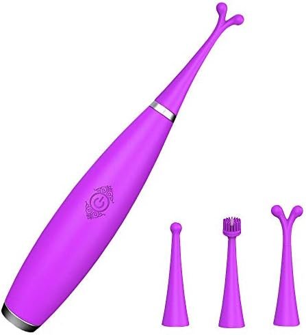 Clitoral Vibrator With 9 Whirling Vibrating Modes For 1 Minute Quickly Orgasm.Loverbeby Silicone Rechargeable Nipple Stimulator Waterproof With Powerful Oscillation Pinpoint Fun For Female And Couple