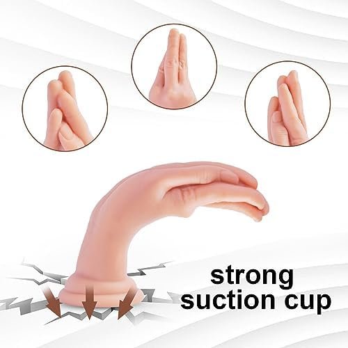 Realistic Hand Dildo: Small 6.5-Inch Silicone Fist Dildo With Strong Suction Cup - Perfect For Vaginal Or Anal Fisting Beginner Friendly Cute Monster Dildo For Masturbation - Image 3
