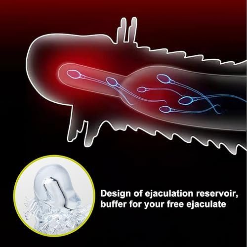 Vibrating Penis Sleeve With Cock Ring, Reusable Dick Condom Dildo Vibrator Penis Extender Enlarger Delay Ejaculation Sex Toys For Couple Stimulation - Image 2