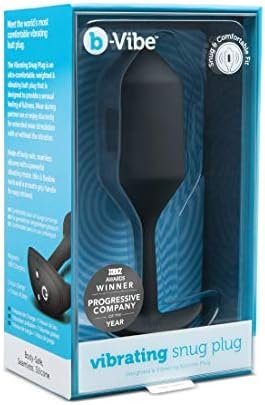 B-Vibe Vibrating Snug Plug Black Xlarge 500 G - Image 2