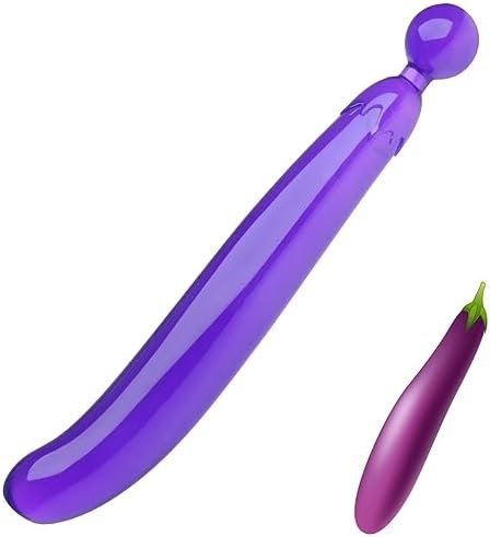 Purple Eggplant Butt Plug Anal Sex Toys Prostate Massager G-Spot Stimulation Realistic Dildo Vegetable Shaped Pleasure Wand Adult Sex Toys & Games For Women Men Romi