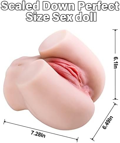 Male Masturbators Sex Dolls Pussy - Sex Toys For Men Adult Toys Yontuy 4.6Lb Pocket Pussy Ass, Realistic 3D Skin Vagina Sex Toy, Soft Anal Butt Sex Stroker - Image 2