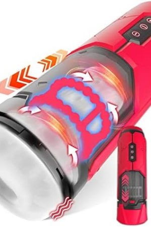 Tazew Automatic Male Masturbator With Penis Ring - Male Masturbators Cup With 7 Thrusting & Vibration Modes - Electric Pocket Pussy Male Stroker Toy - Adult Male Sex Toys For Men - Male Masturbators