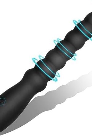 Vibrating Anal Beads Butt Plug Adult Sex Toys For Men Women Couples, Rechargeable Anal Plug Vibrator Waterproof G-Spot Stimulator Male Prostate Massager, Graduated Silicone Anal Dildo For Beginners