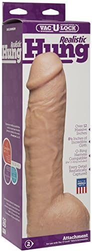 Doc Johnson Vac-U-Lock - Hung - Made Of R5 Pvc - 12 Inch Dildo With Massive 8.5 Inches Of Girth - F-Machine And Harness Compatible - Vanilla - Image 3