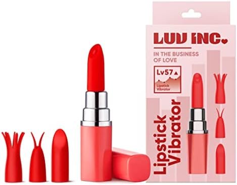 New Luv Inc Lipstick Vibrator Mini Bullet Vibrator For Clit Stimulation, Discreet Mini Vibrator With 10 Speeds Vibration, Rechargeable Silicone Sex Toy Waterproof G-Spot For Women & Couples (Coral) - Image 2