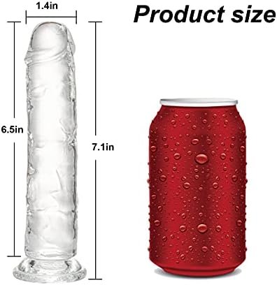 Realistic Dildo 7.1 Inch, Clear Dildo With Strong Suction Cup For Hands-Free Play, Soft Material Adult Sex Toys For Beginner And Couple - Image 2