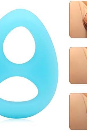 Premium Stretchy Silicone Penis Ring For Enhancing Erection, Smooth Soft Cock Ring Stimulate Dick Stronger Harder Longer Adult Sex Toys For Male And Couples Sexual Pleasure Stimulation (Black)