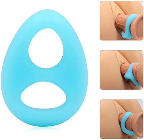 Premium Stretchy Silicone Penis Ring For Enhancing Erection, Smooth Soft Cock Ring Stimulate Dick Stronger Harder Longer Adult Sex Toys For Male And Couples Sexual Pleasure Stimulation (Black)