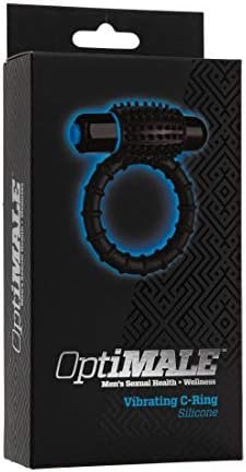 Doc Johnson Optimale - Vibrating C-Ring - Stretchable Silicone - Powerful And Removable 10 Function Bullet - Black - Image 2