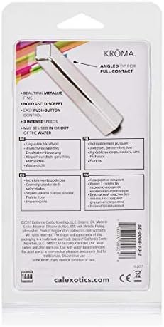 Calexotics Kroma Mini Bullet Vibrator - Waterproof Sex Toys For Couples - Adult Vibe Massager – Silver - Image 3