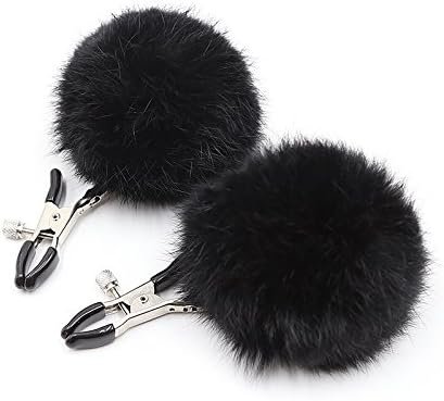 Premium Furry Nipple Clamps Restraints For Sex