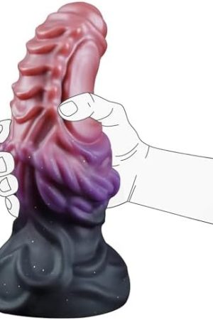 8.3In Huge Monster Dildo Adult Sex Toys, Thick Anal Dildo With Suction Cup, Silicone Giant Knot Dildo Fantasy Toy Horse Ribbed Dildo, Massive Dragon Dildo For Beginner Advanced Women Men Gay Couples