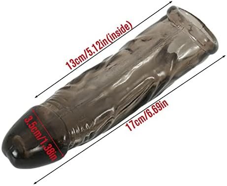 Mpxojii 2 Pcs Reusable Penis Sleeve Extender Ultra-Soft Extension Sex Toy Cock Enlarger Applicative For Men & Couple - Image 3