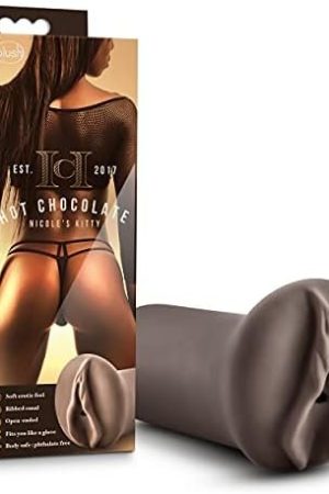 Blush Hot Chocolate Nicole'S Kitty - 5 Inch Realistic Feel Soft Vagina Flexible Depth Design Male Masturbator - Easy To Clean Soft Penis Stroker - Sex Toys For Men Couples - Natural