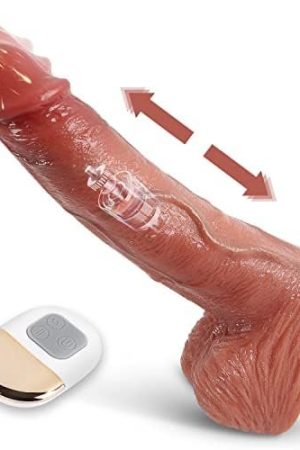 Realistic Dildo Vibrator For Women, 9.8" Vibrating Dildo For G Spot Dildo With 3 Thrusting & 5 Vibration Sex Toy For Women And Man Adult Sex Toys For Couple
