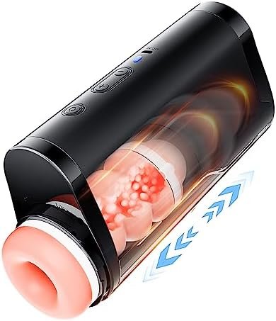 Male Masturbator,10 Thrusting Automatic Male Masturbator Cup Adult Sex Toys For Men'S Sex Pleasure Penis Stimulating Vibrator Pocket Pussy Stroker Sucking Adult Toys