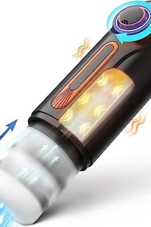 Automatic Male Masturbator Cup With Thrusting & Sucking & Vibrating & Heating & Sexy Voice Modes Male Stroker With 3D Realistic Textured Vagina For Penis Stimulation Adult Sex Toys For Men Pleasure