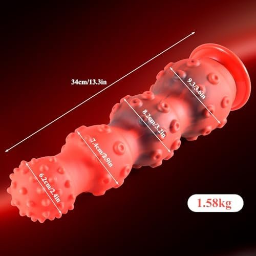 Huge Dildo,13.3In Monster Dildo Silicone Thick Dildo With Suction Cup,Long Anal Plug Adult Sex Toy For Women Men - Image 2