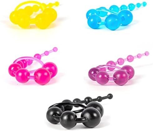 Silicone Anal Plug, Pack Of 5 Butt Plugs Training Set For Women And Men Anal With Beads Plug Kit - Image 3
