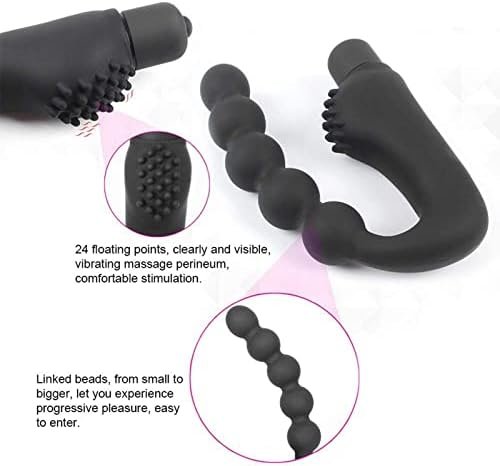 Butt Plugs For Women Or Men, Adult Sex Toy, Vibrating Anal And Vaginal Masturbation Wand, Top Pellet For Extra Pleasure, Ipx6 Waterproof - Black (No Battery) - Image 2