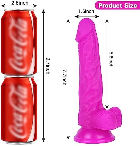 Strap On Dildo, Dildo With Suction Cup Wearable Realistic Silicone Dildo Adult Sex Toy For Female Masturbation Women Lesbian Couples And Gay(7.6 Inches - Image 3