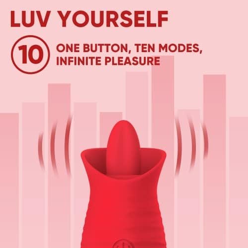 Luv Inc Tongue Flickering Vibrator (Pink) - Image 2