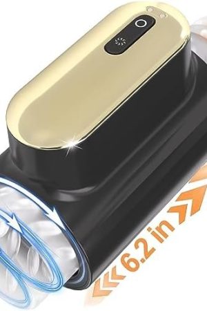 6.2'' Full-Length Automatic Thrusting Rotating Male Masturbator, Adult Sex Toys, Blowjob Sex Machine Stroker Penis Vibrator, Hands Free Masturbators Pocket Pussy For Men Pleasure