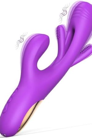 Flapping Vibrator Rabbit Dildo For Women, Female Couples Sex Toys G Spot Vibrators With 7 Vibration 7 Flapping Modes, Finger Vibrator For Clit Nipple, Adult Sex Toys For Women