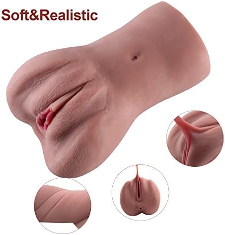 Male Masturbators Adult Sex Toys With 3D Realistic Textured Fake Pocket Pussy Vagina And Tight Anus Sex Stroker, Lifelike Soft Portable Sex Doll For Men Sexual Pleasure (1.84Ib) - Image 3
