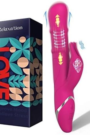 Vibrator Dildo Women Sex Toys, G Spot Rabbit Vibrator With 7 Rotating Ring & 7 Vibrating Modes, Waterproof Rechargeable Vibrater Dildos With Clitoral Stimulation, Adult Sex Toys For Women Or Couple