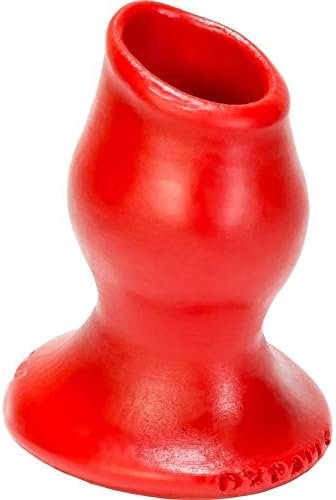 Oxballs Pighole-3, Hollow Plug, Red, Large