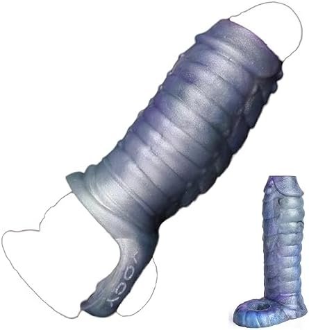 Silicone Made Soft Reusable Soft Sleeve Sheath Penis Sleeve Enlarger Extender Extension Ball Stretchy Ring - Image 2