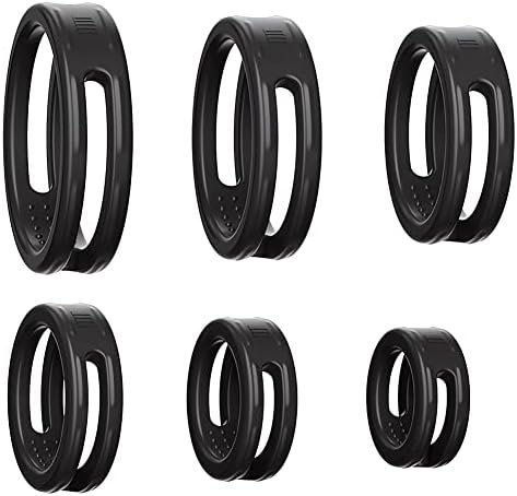 Silicone Cock Ring Kit 6 Pcs Penis Delay Ring With Double Hollow Design Erection Enhancement Sex Toys With Internal Anti-Slip Bumps For Men Delay Ejaculation - Image 2