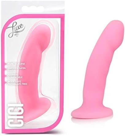 Blush Luxe Cici - 6 Inch Puria Platinum Silicone G Spot Stimulating Dildo - Soft Satin Smooth Ultrasilk - Harness Compatible Dildo - Sex Toy For Women Men Couples - Pink