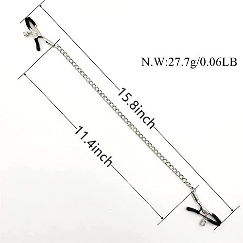 New 4956 Nipple Clips Clamps For Women/Men Adjustable Pressure Breast Clamps Stainless Steel Non Piercing Nipple Rings Decorative Clip For Pleasure Toys Nipple (Rjj-3) - Image 3