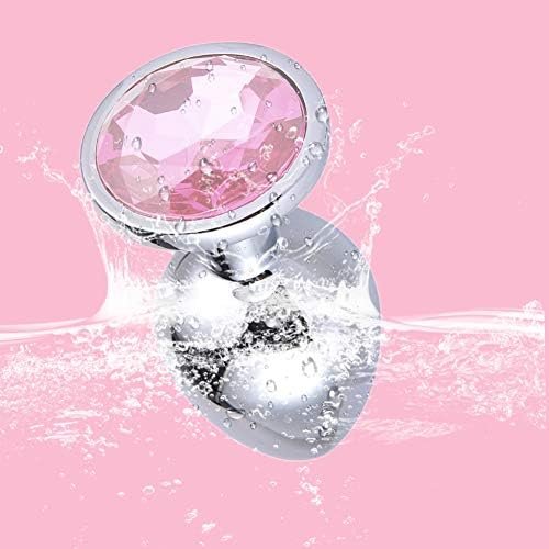 Sex Factory Butt Plug Metal Anal Plug With Pink Jewelry Anal Trainer Toys Personal Massager For Beginners Female Male Masturbation - Image 3