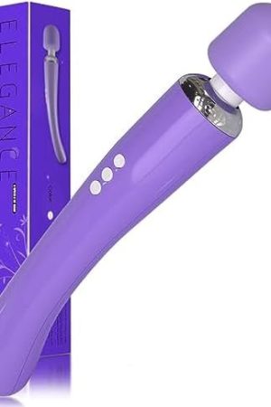 Vibrator Wand Massager – Rechargeable Sex Toy For Adults, Powerful Vibrating Sexual Stimulation Device For Womens, Handheld Personal Cordless Body Massage Wands, Usable With Attachments, 10 Speeds