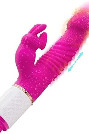 Thrusting Dildo Vibrator Sex Toy For Women - 7 Thrusting Vibrating & 7 Pulsating 9.4Inch Vibrators With Heating Adult Toy, Triple Action Sex Toy G-Spot & Clitoris Stimulator For Women