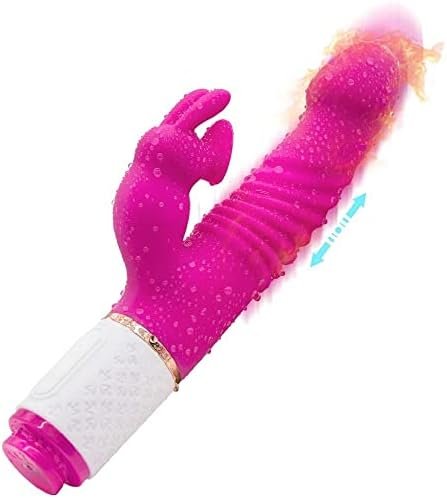 Thrusting Dildo Vibrator Sex Toy For Women - 7 Thrusting Vibrating & 7 Pulsating 9.4Inch Vibrators With Heating Adult Toy, Triple Action Sex Toy G-Spot & Clitoris Stimulator For Women
