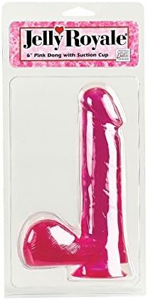 Calexotics Jelly Royale Dong Dildo Sex Toy With Suction Cup - Pink, 6" - Image 2